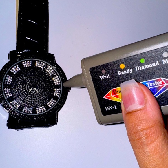 Real diamond watch for men, custom made gift for him, Men’s Diamond Watch Gift - Picture 1 of 7